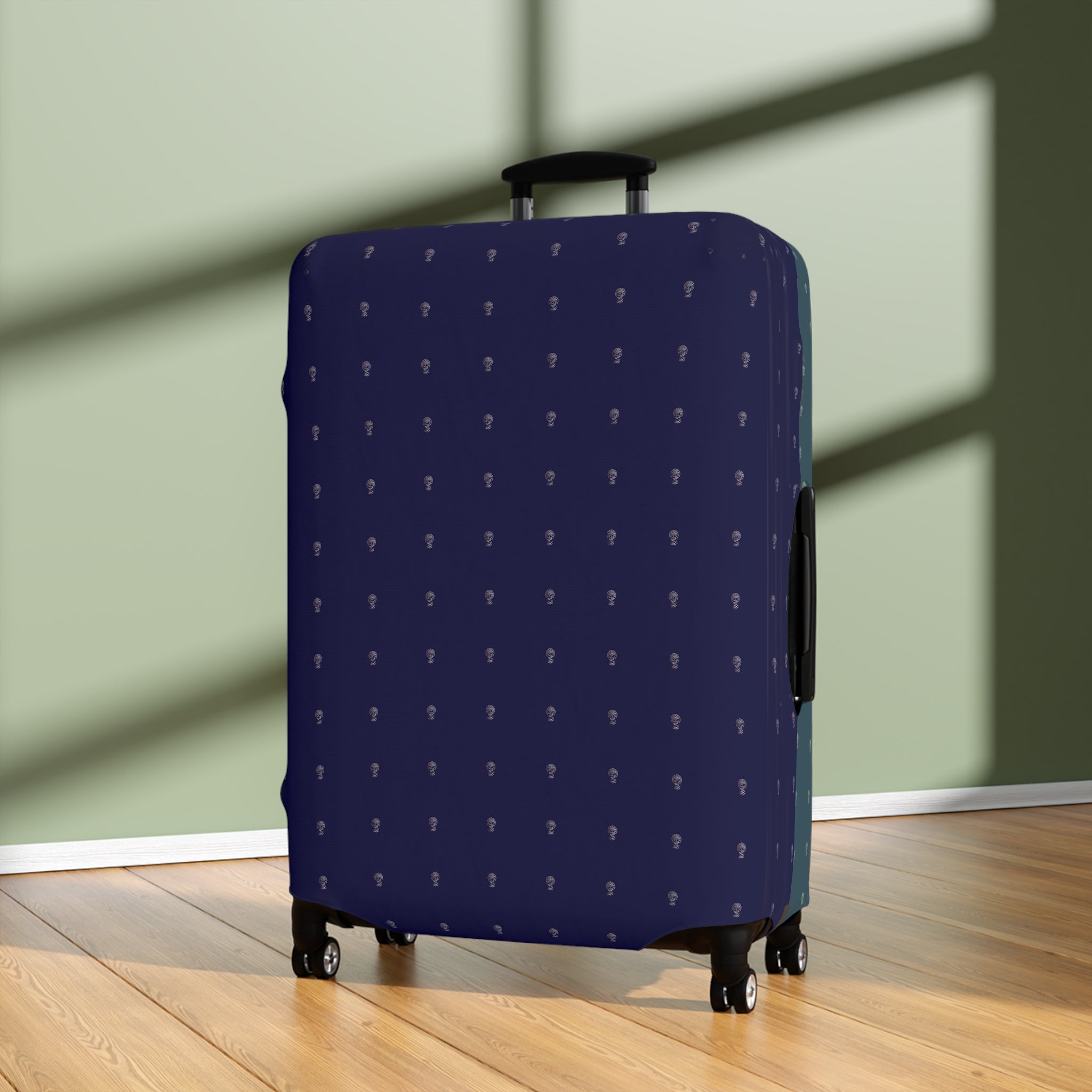 Luggage Cover Midnight Sapphire Majestic Teal