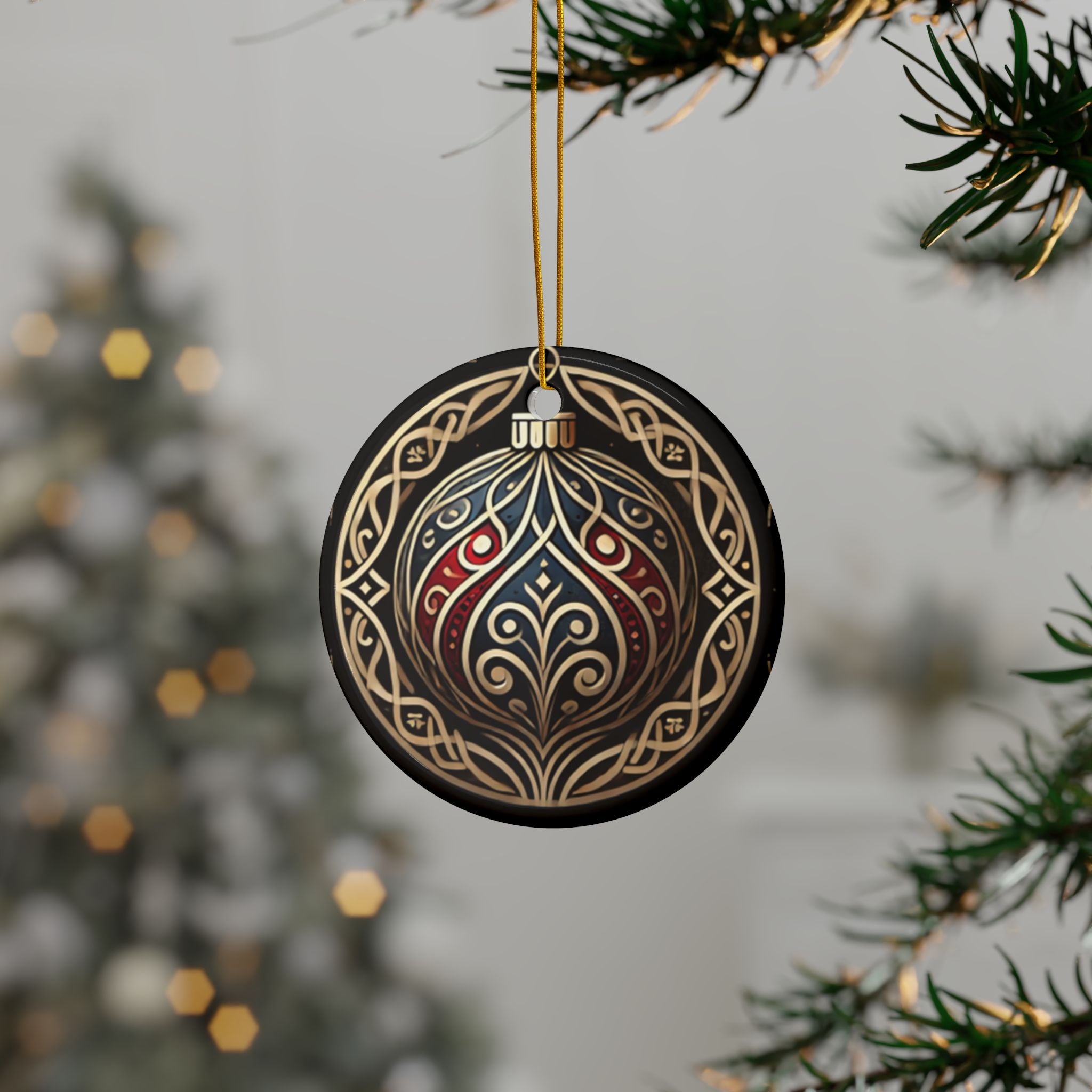 Sophisticated Christmas Ceramic Ornaments