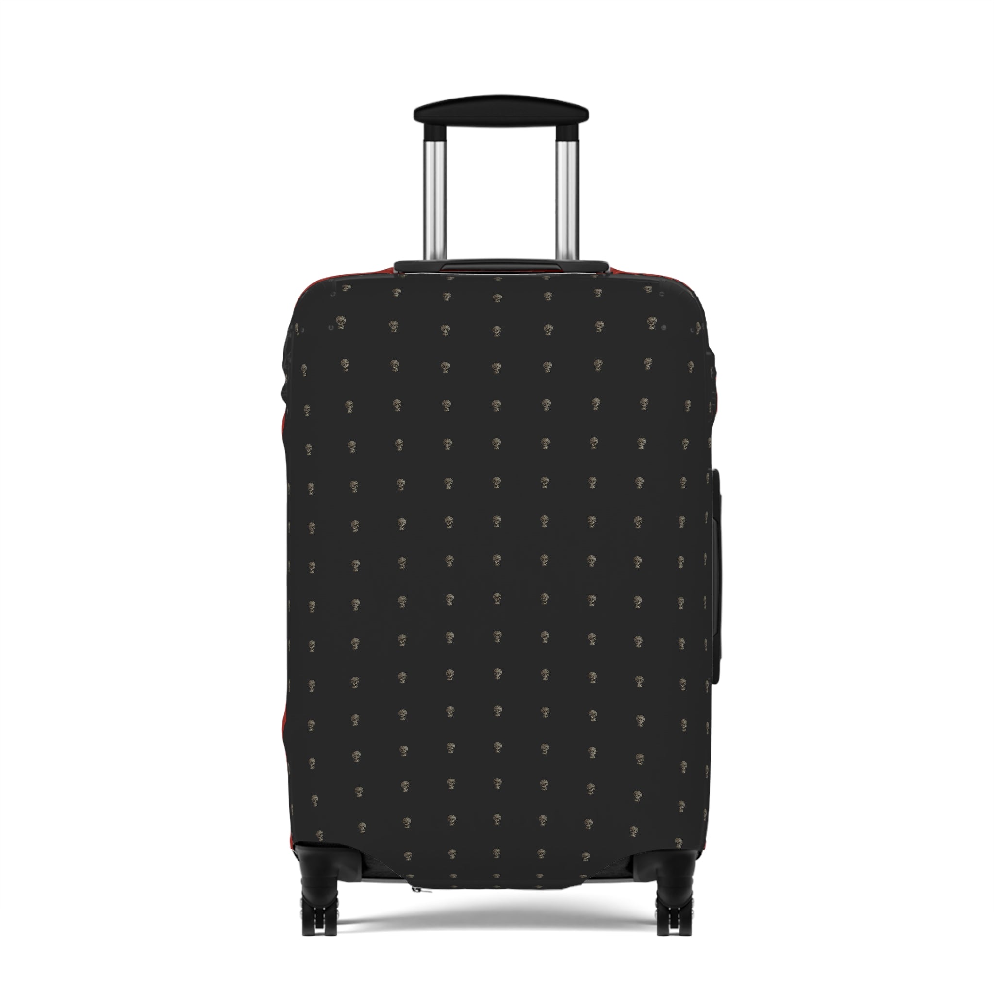 Luggage Cover Jet Black Elegance Ruby Royale