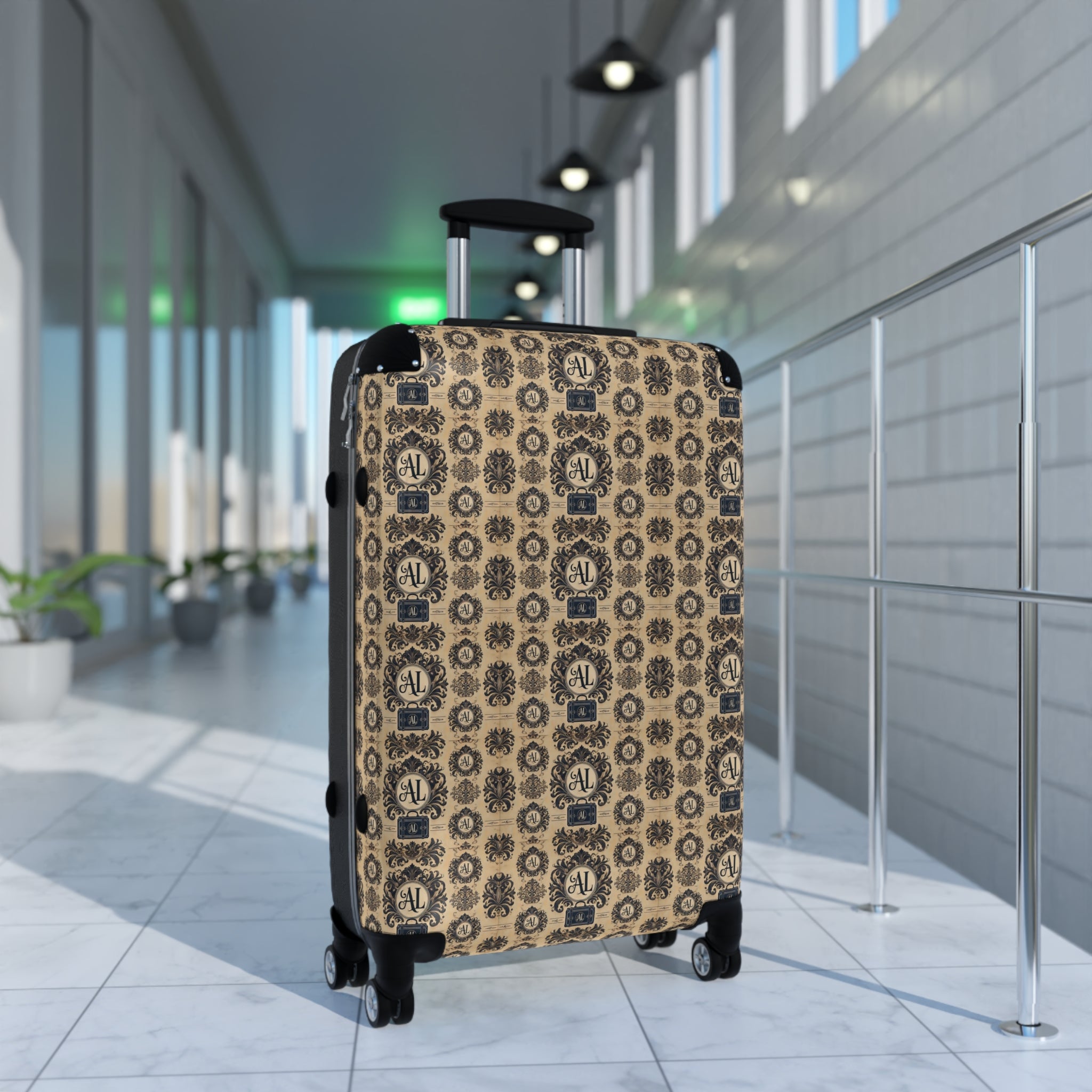 Limited Edition Luxe Travel Suitcase with Elegant Pattern