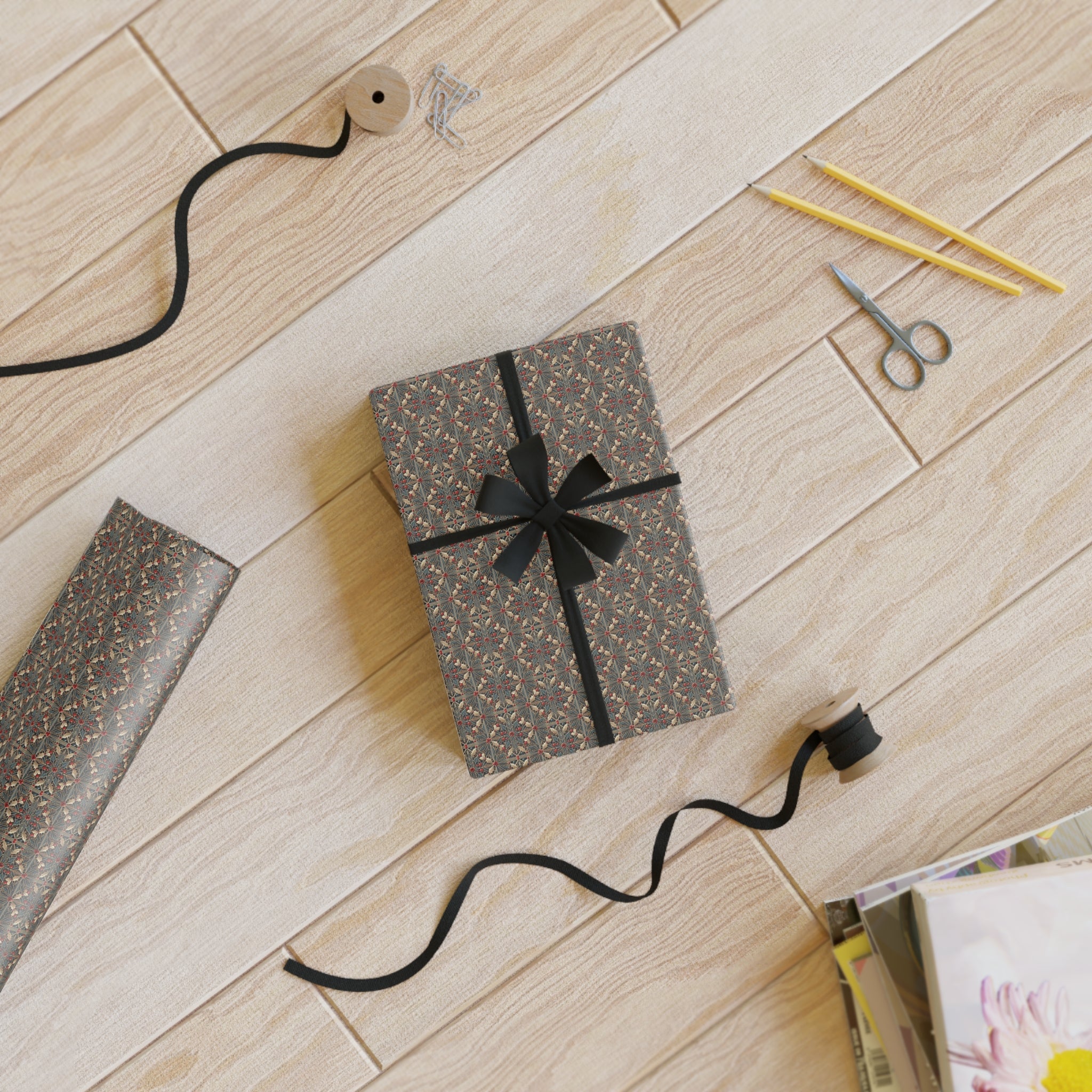 Refined Festive Joy Gift Wrapping Paper Rolls