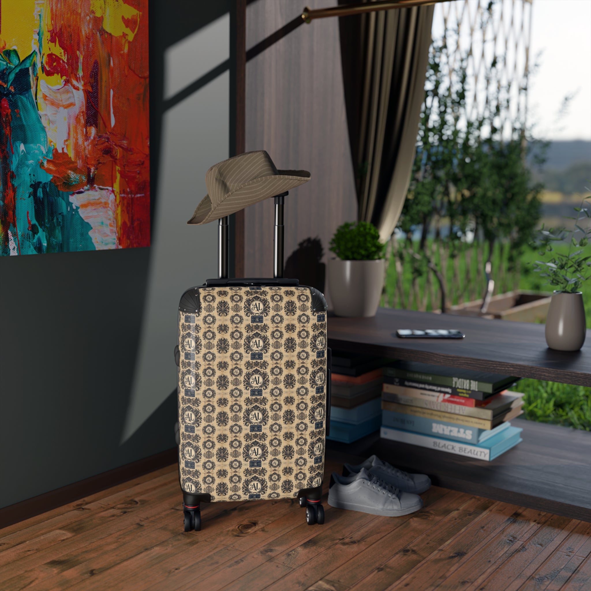 Limited Edition Luxe Travel Suitcase with Elegant Pattern