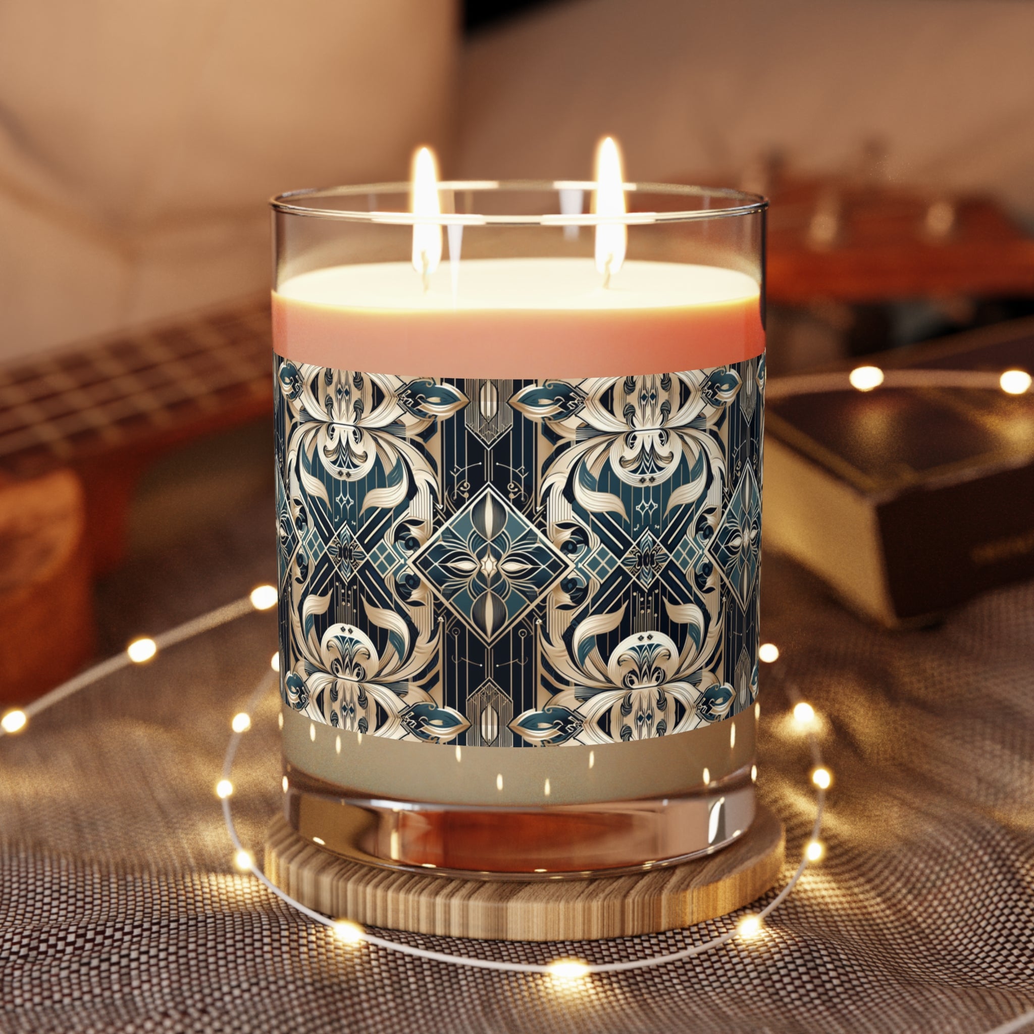 Mint Lavender & Sage Candle in Elegant Glass with 65-Hour Burn Time