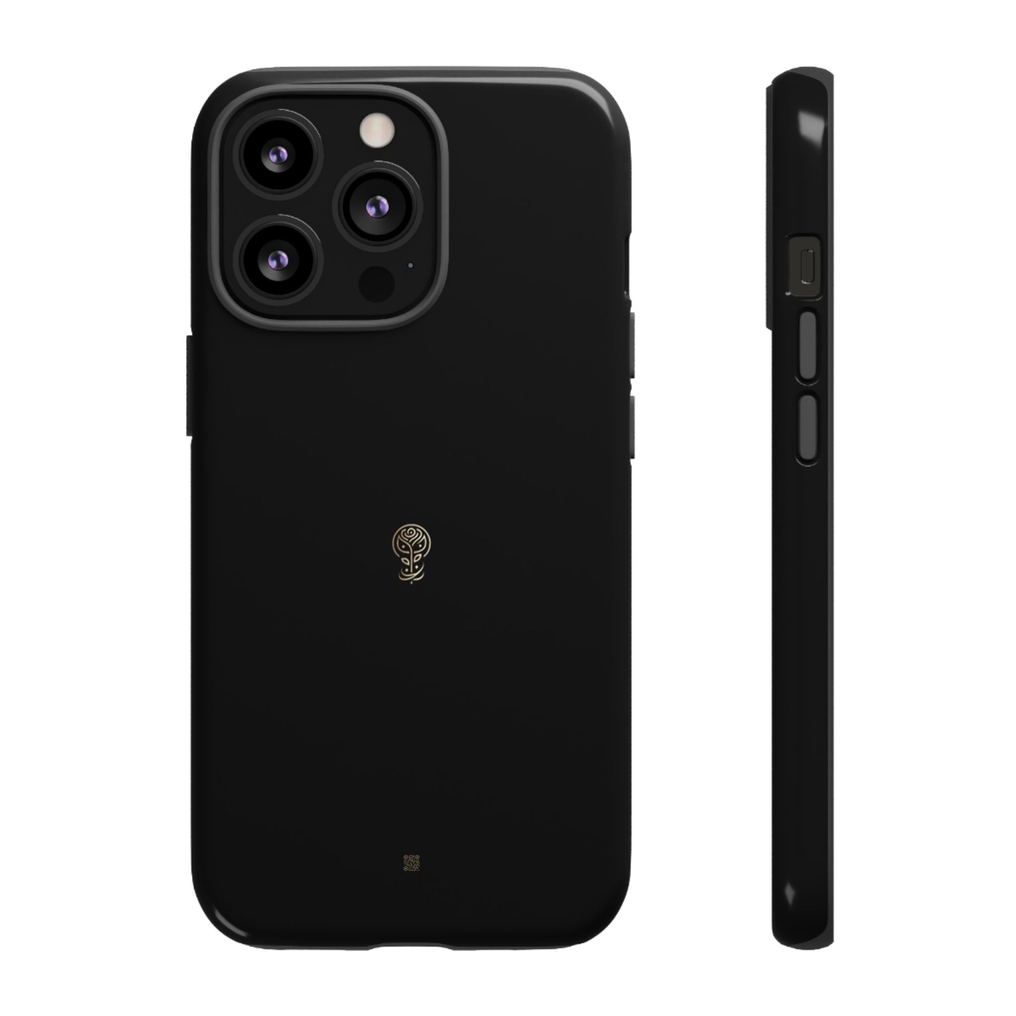 Tough Phone Case Jet Black Elegance