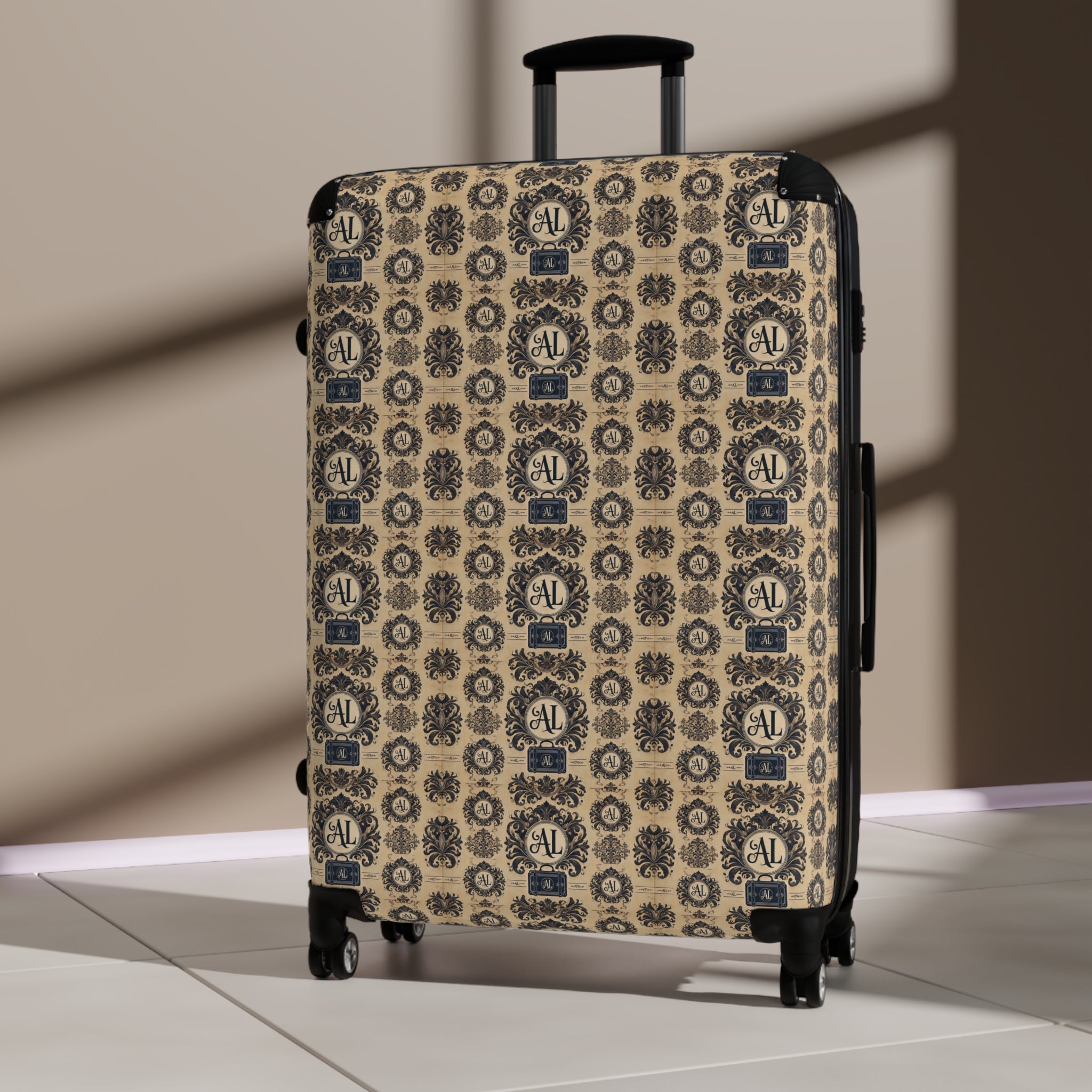 Limited Edition Luxe Travel Suitcase with Elegant Pattern