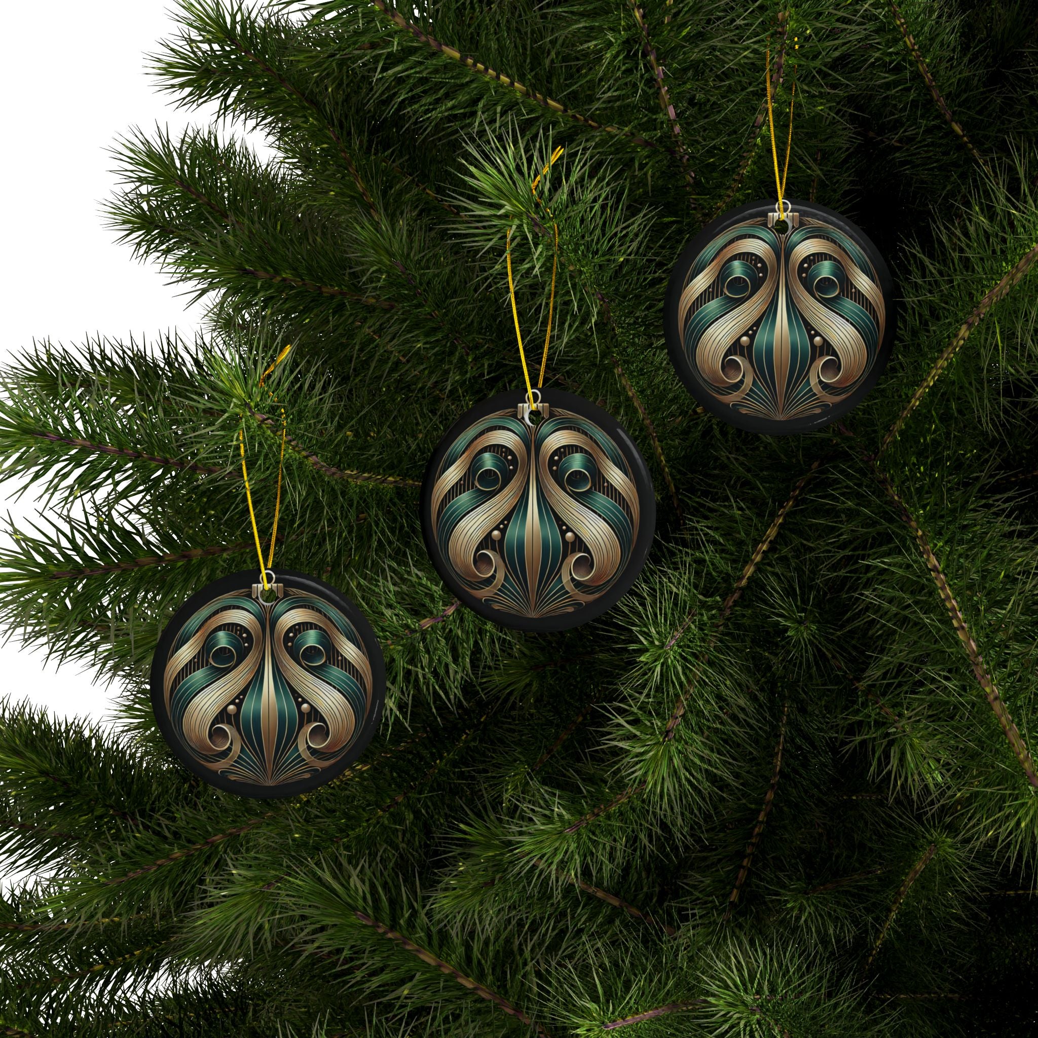 Timeless Christmas Ceramic Ornaments