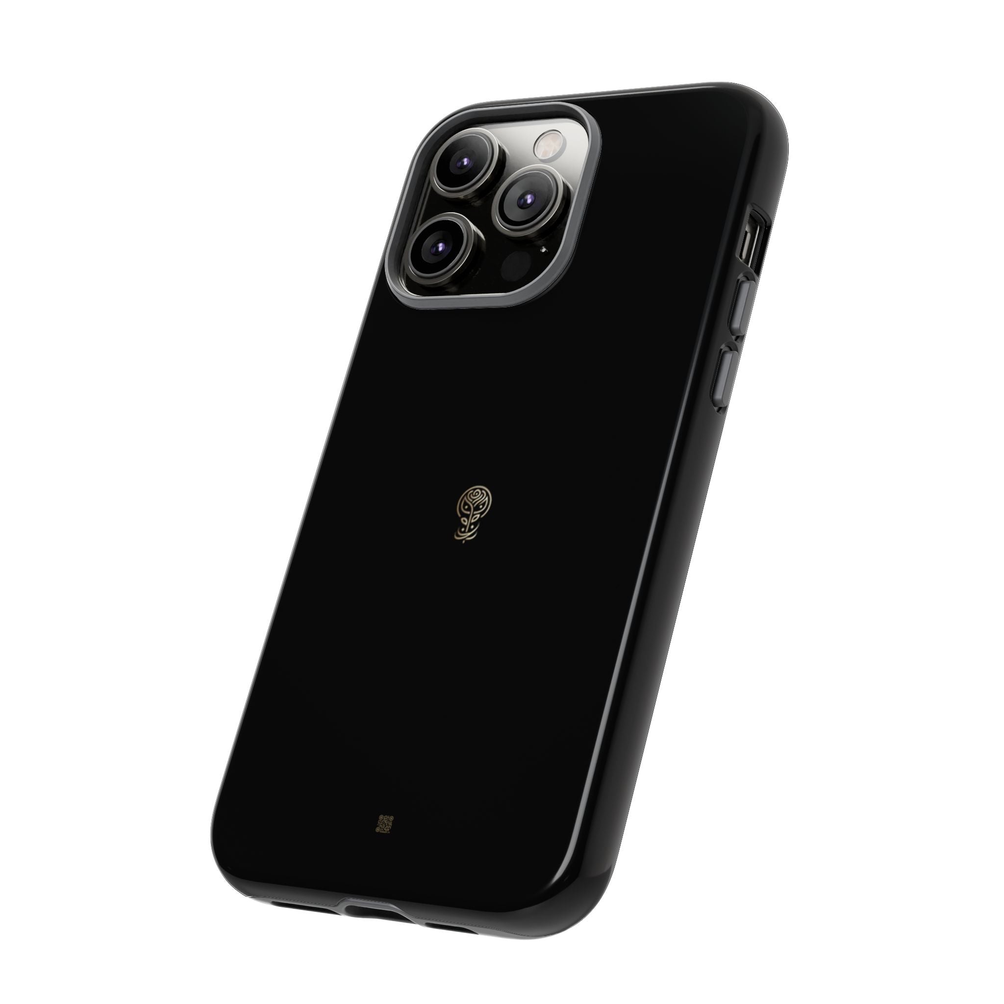 Tough Phone Case Jet Black Elegance