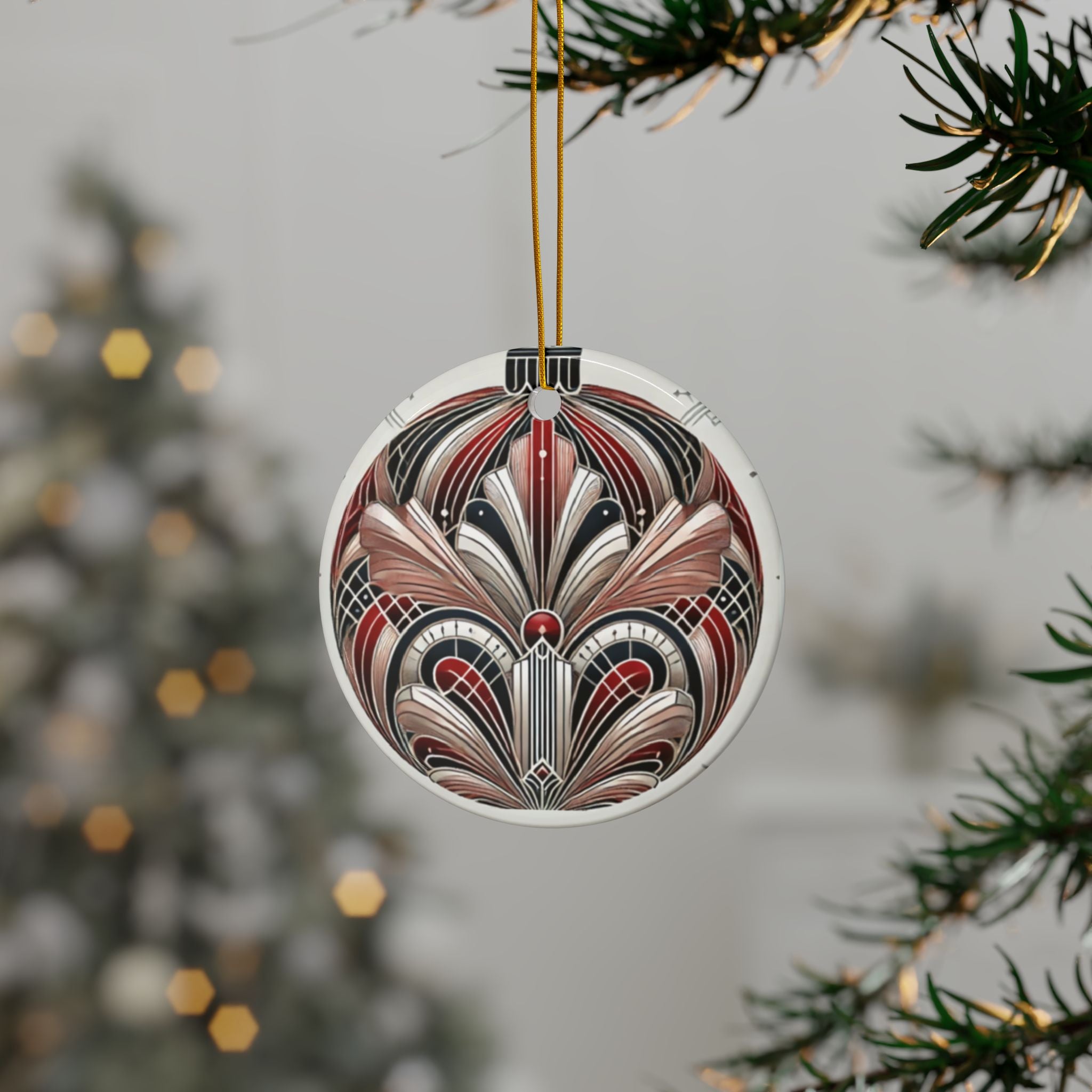 Refined Holiday Ceramic Ornaments